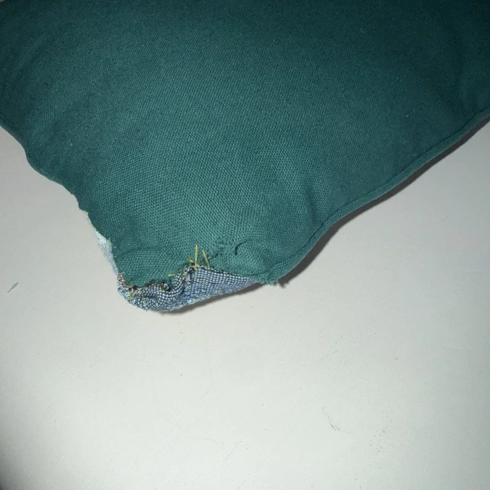 Vtg‎ Hummingbird Butterfly Floral Tapestry Throw Pillow Decorative 13